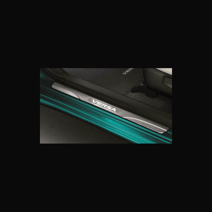 STAINLESS STEEL ILLUMINATED KICK PLATES FOR VERSA NOTE Nissan Race Shop