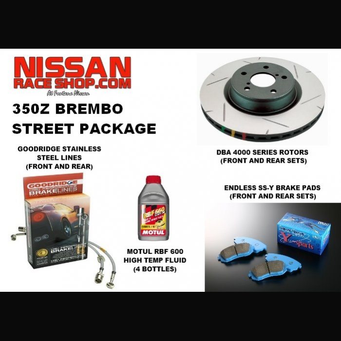 350z Brembo Brake Package Street Nissan Race Shop