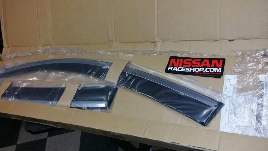 thumbnail image 2 of 4-Piece Dark Smoke Vent Visors For Nissan Rogue 2009-2013 – JDM Style Wind Deflectors 2 of 6