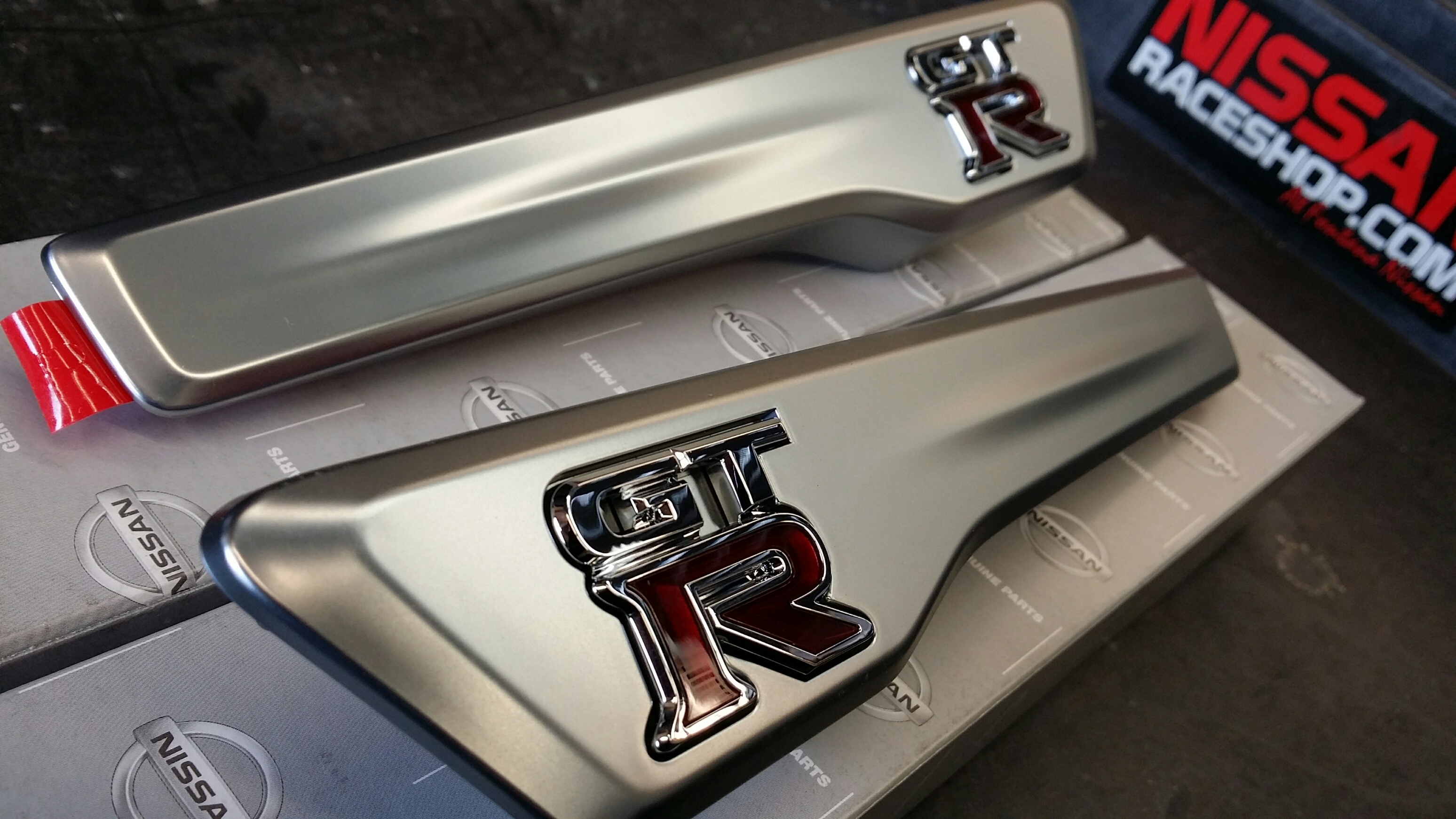 Genuine Nissan Fender Emblems 2015 R35 GTR Nissan Race Shop