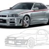 R34 FRONT BUMPER